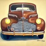 Chevrolet pickup marron